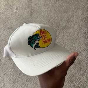 Bass Pro Shops White Trucker Hat